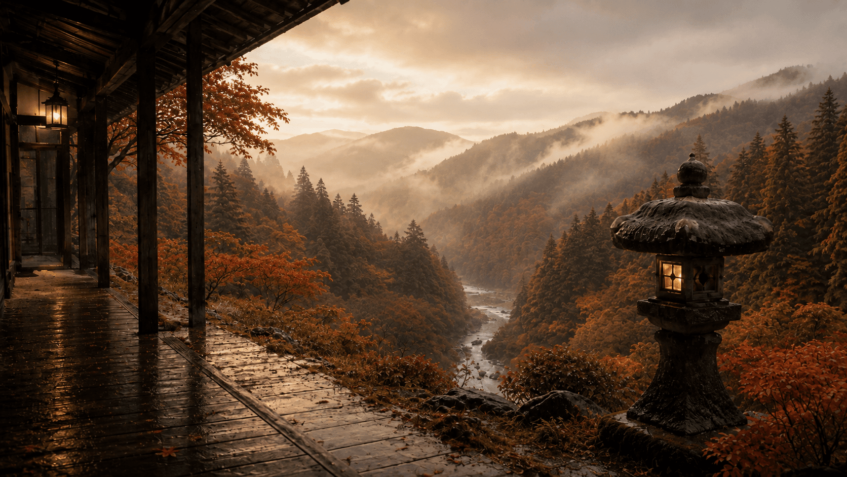 The valley in autumn